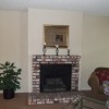 apts california: fireplace