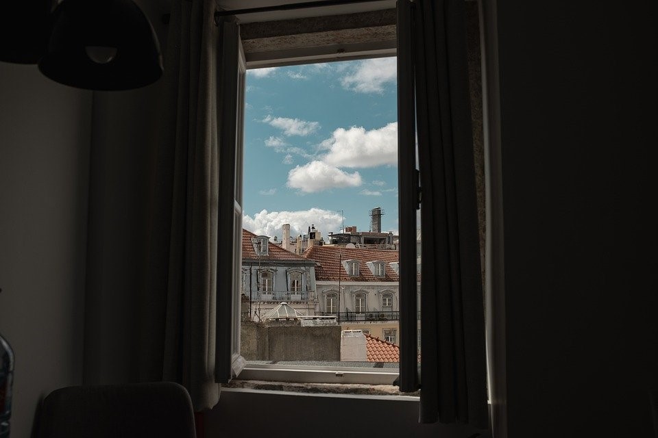 Window, Lisbon, Portugal, Architecture, Sky, City, Old